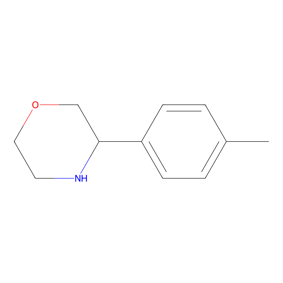 3-(4-Methylphenyl)morpholine molecular structure, CAS 1017481-27-4