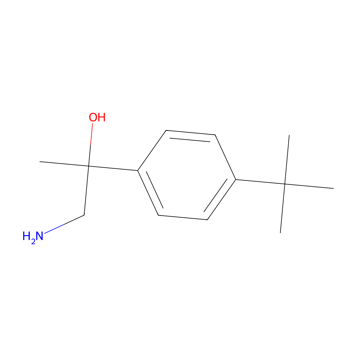 1-Amino-2-(4-tert-butylphenyl)propan-2-ol molecular structure, CAS 1017481-71-8