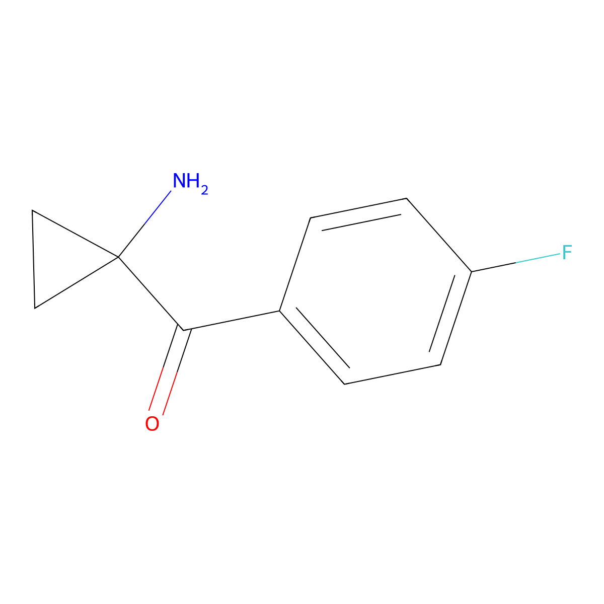 1-(4-Fluorobenzoyl)cyclopropan-1-amine molecular structure, CAS 1017487-17-0