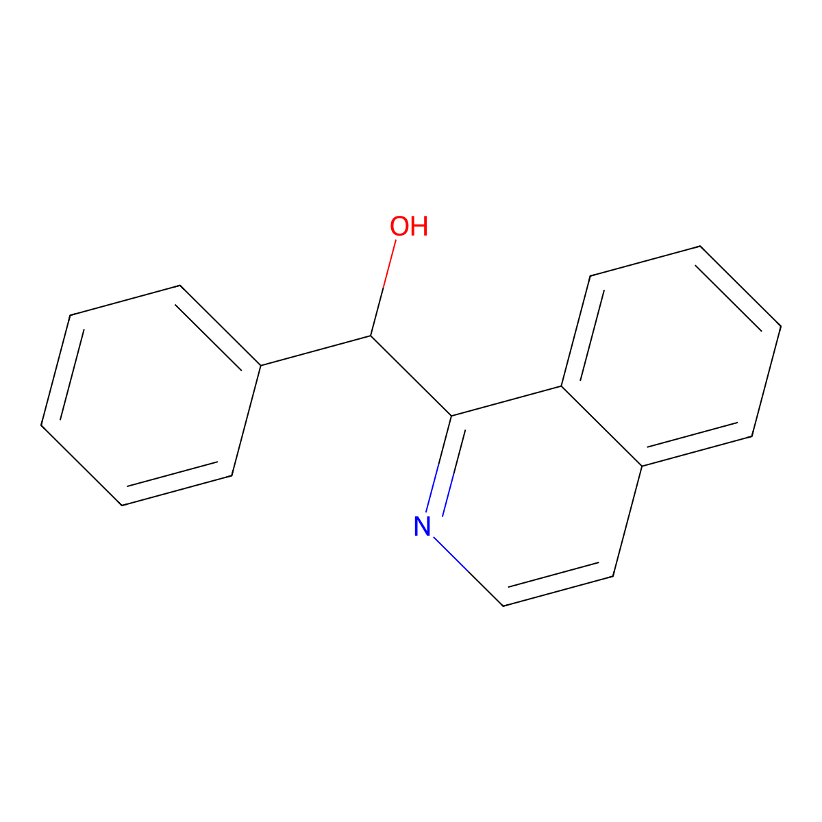 Isoquinolin-1-yl(phenyl)methanol molecular structure, CAS 10175-00-5