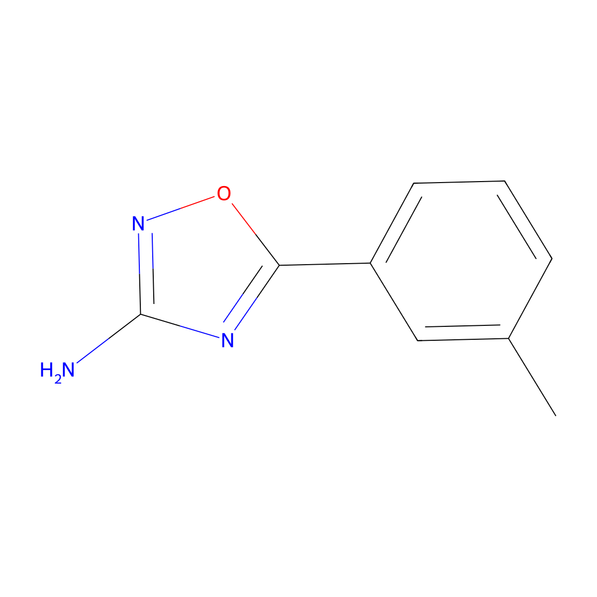 5-(3-Methylphenyl)-1,2,4-oxadiazol-3-amine molecular structure, CAS 1017521-44-6