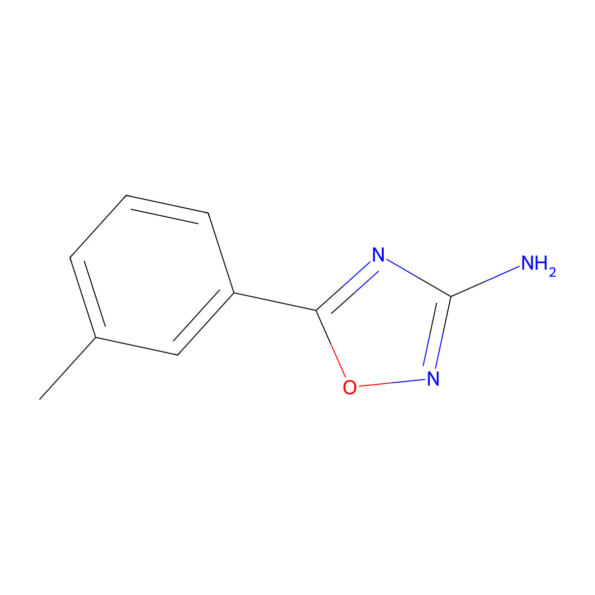 5-(3-Methylphenyl)-1,2,4-oxadiazol-3-amine molecular structure, CAS 1017521-44-6