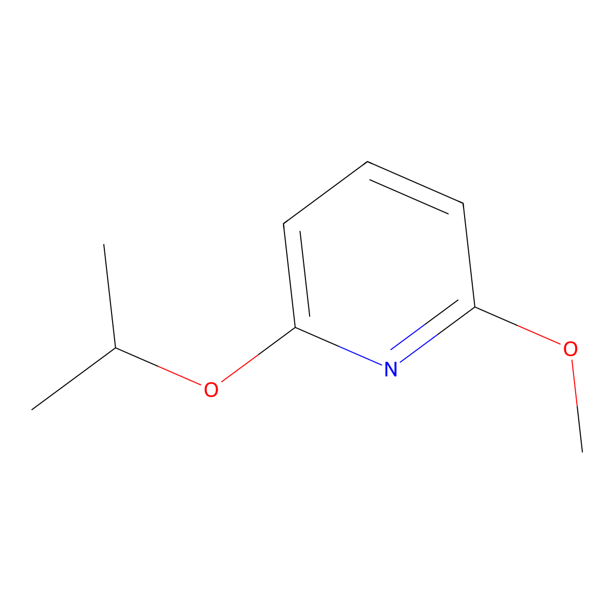 2-Methoxy-6-(1-methylethoxy)pyridine molecular structure, CAS 1017577-25-1