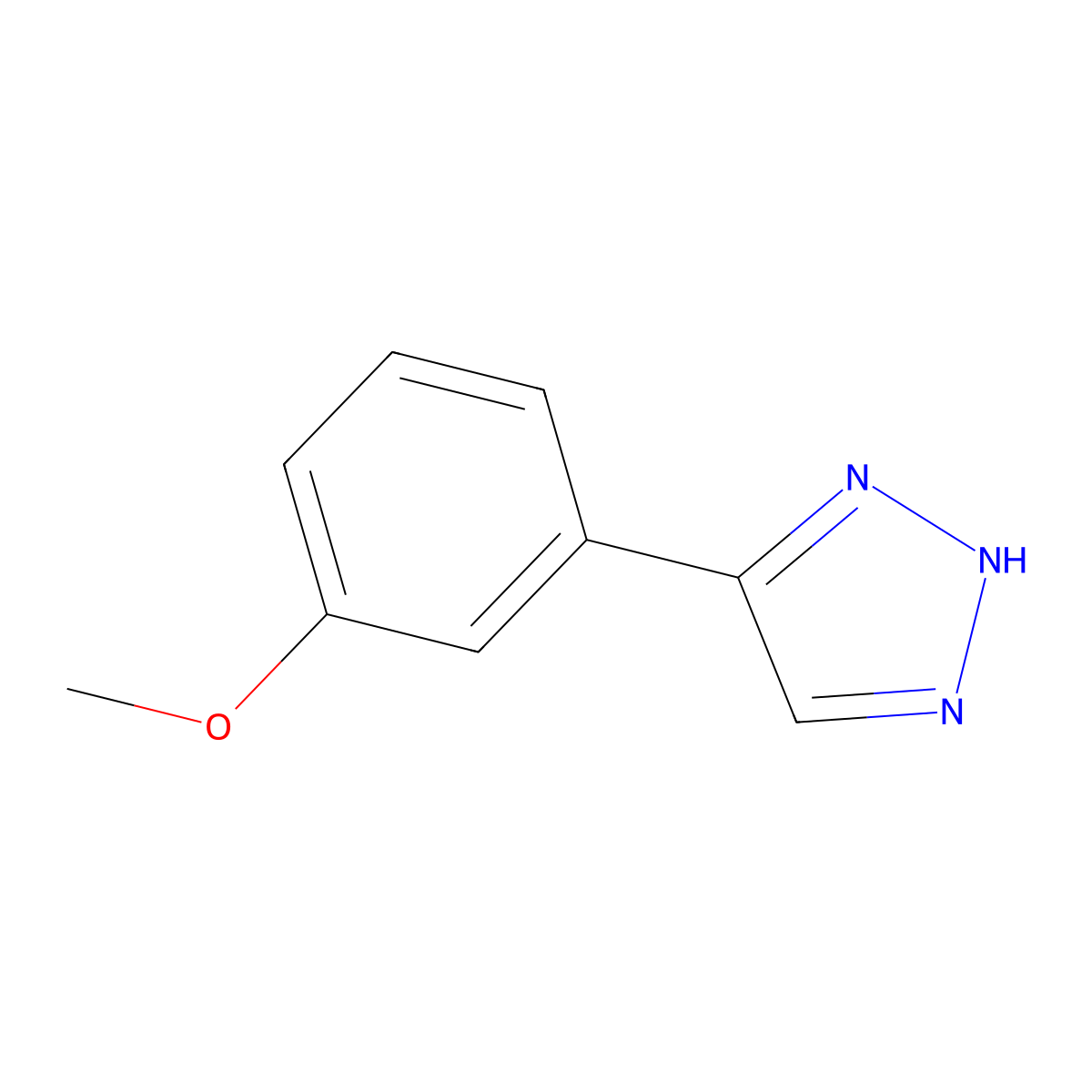 4-(3-Methoxyphenyl)-1H-1,2,3-triazole molecular structure, CAS 1017579-86-0