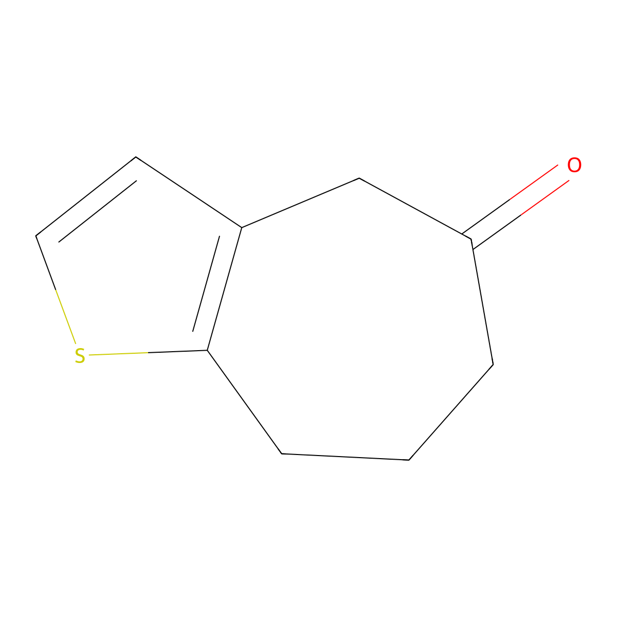 4H,5H,6H,7H,8H-cyclohepta[b]thiophen-5-one molecular structure, CAS 1017589-87-5