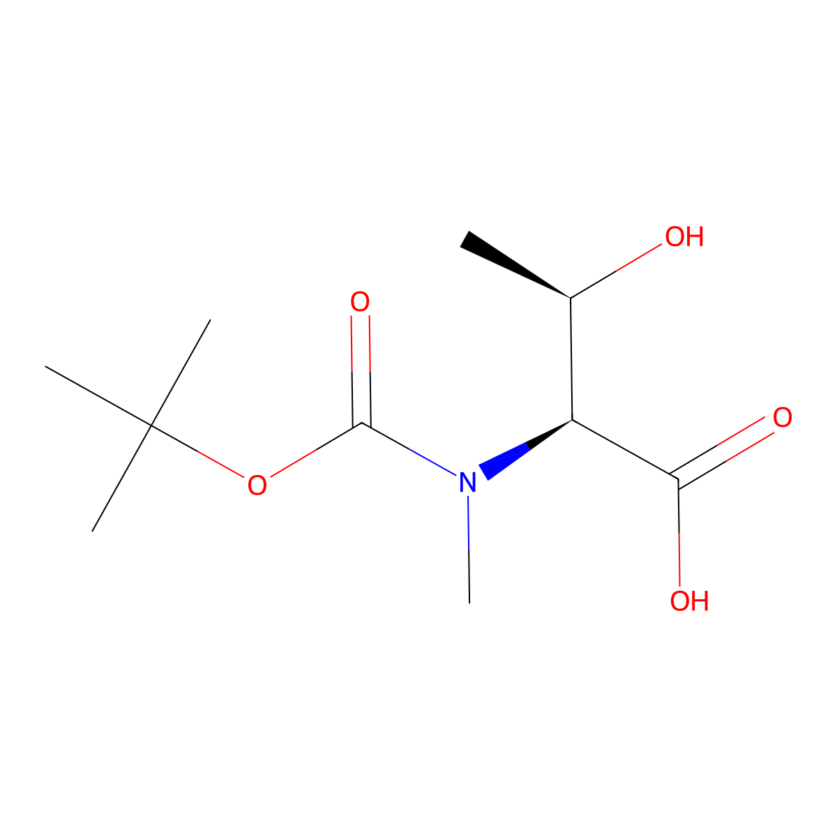 Boc-N-methyl-L-threonine molecular structure, CAS 101759-72-2