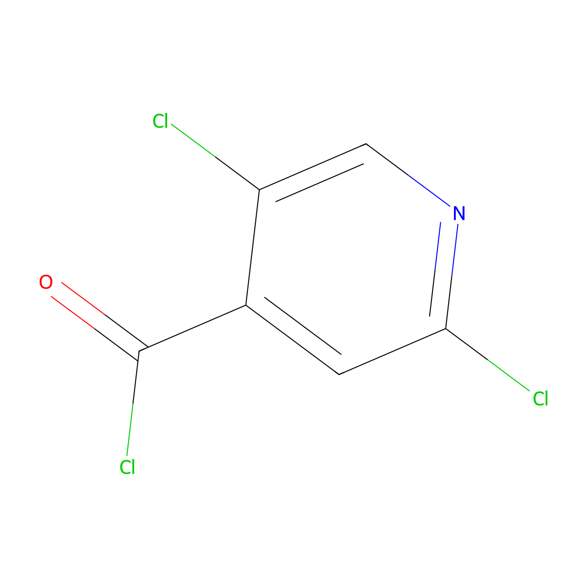 2,5-Dichloropyridine-4-carbonyl chloride molecular structure, CAS 1017590-28-1