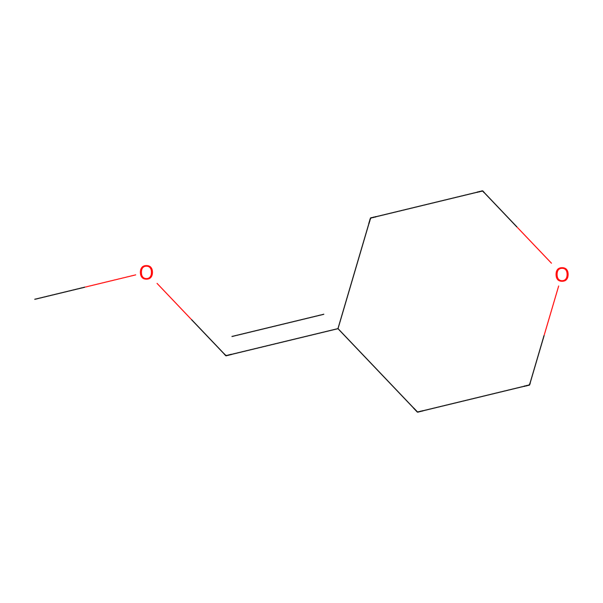 4-(Methoxymethylene)tetrahydro-2H-pyran molecular structure, CAS 101765-10-0