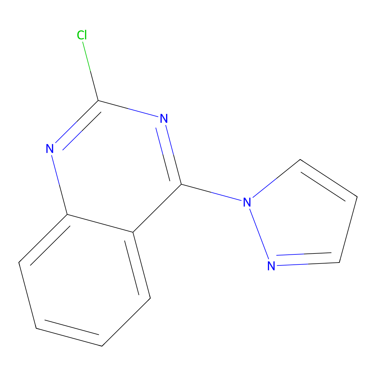 2-Chloro-4-(1h-pyrazol-1-yl)quinazoline molecular structure, CAS 1017665-81-4