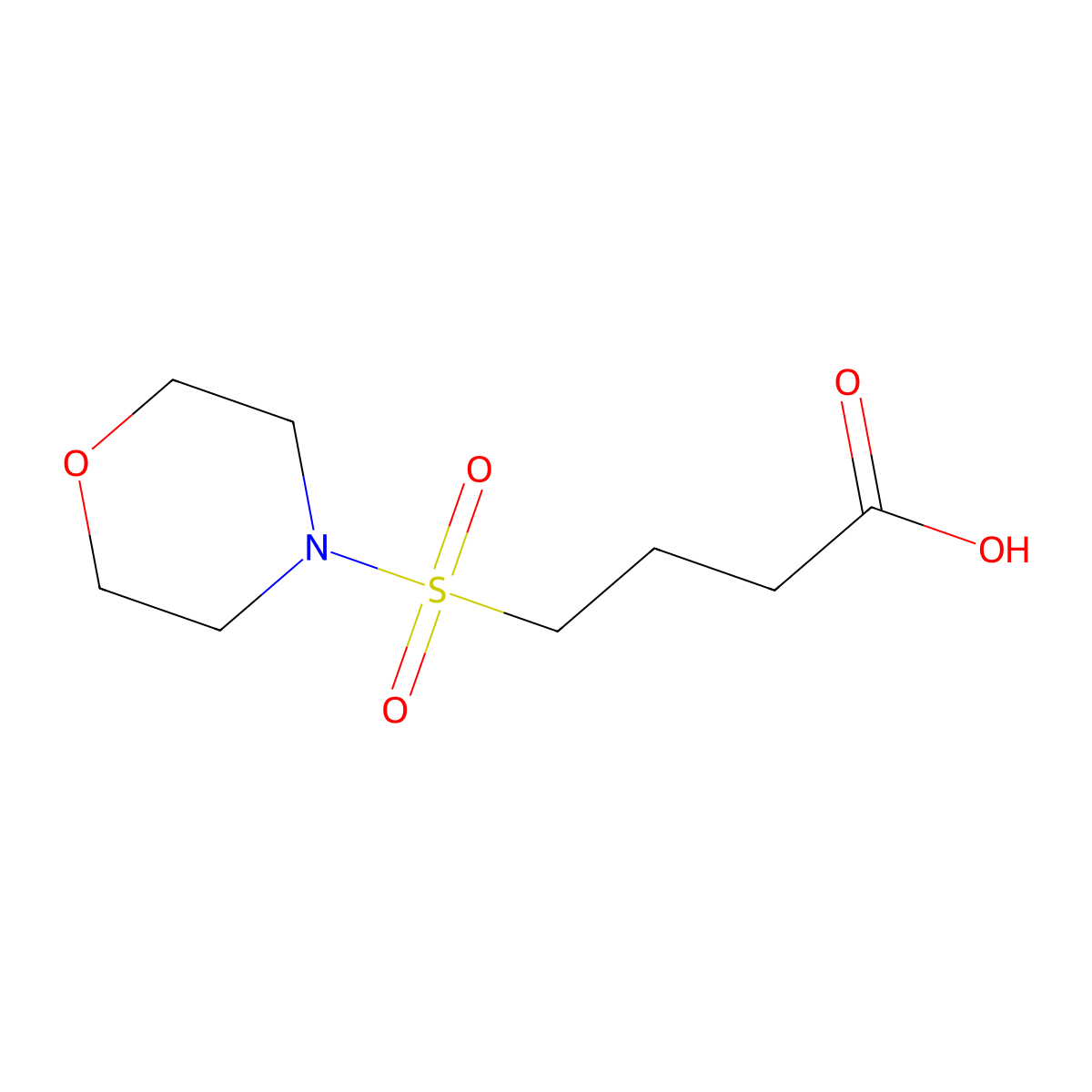 4-(Morpholine-4-sulfonyl)butanoic acid molecular structure, CAS 1017670-22-2