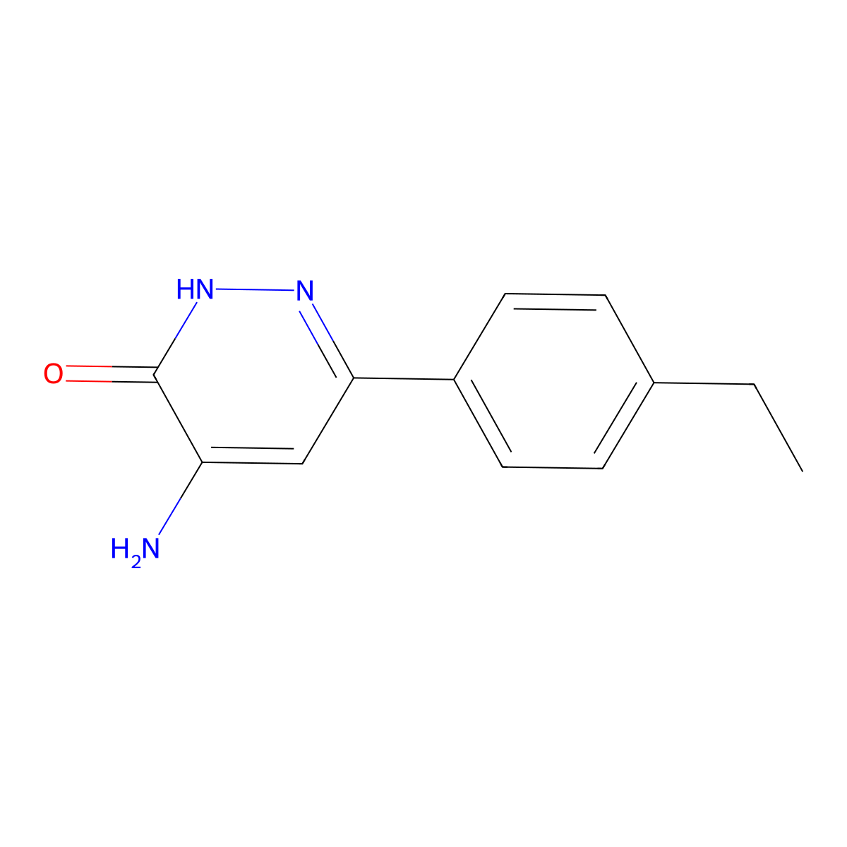 4-Amino-6-(4-ethylphenyl)pyridazin-3(2H)-one molecular structure, CAS 1017670-54-0