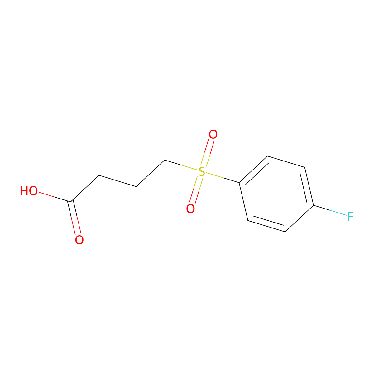 4-(4-Fluorobenzenesulfonyl)butanoic acid molecular structure, CAS 1017674-75-7