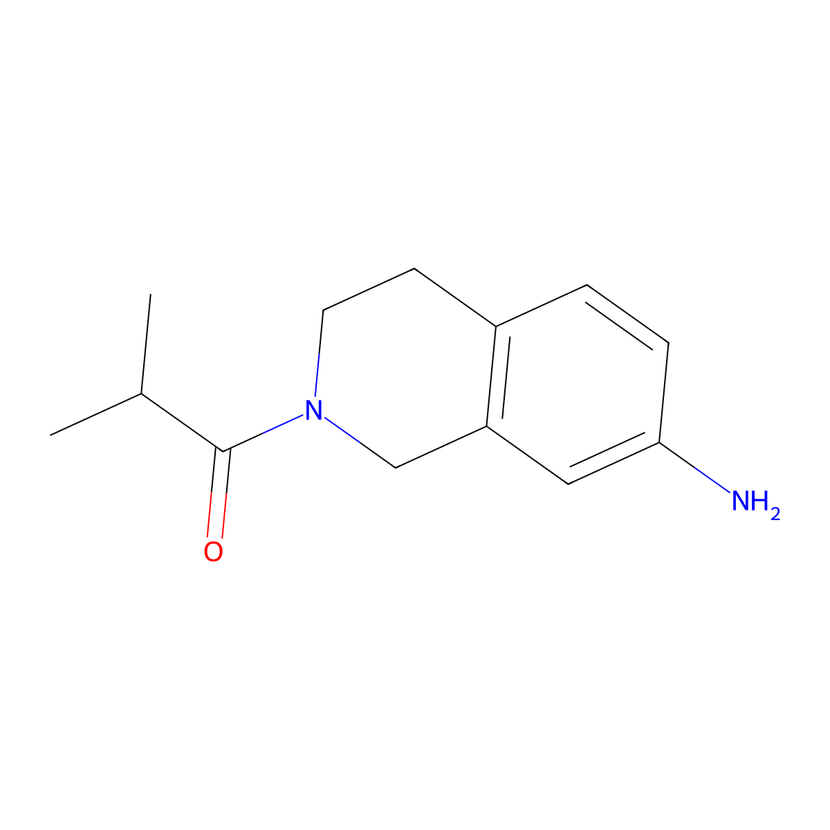 1-(7-amino-3,4-dihydroisoquinolin-2(1H)-yl)-2-methylpropan-1-one molecular structure, CAS 1017674-92-8