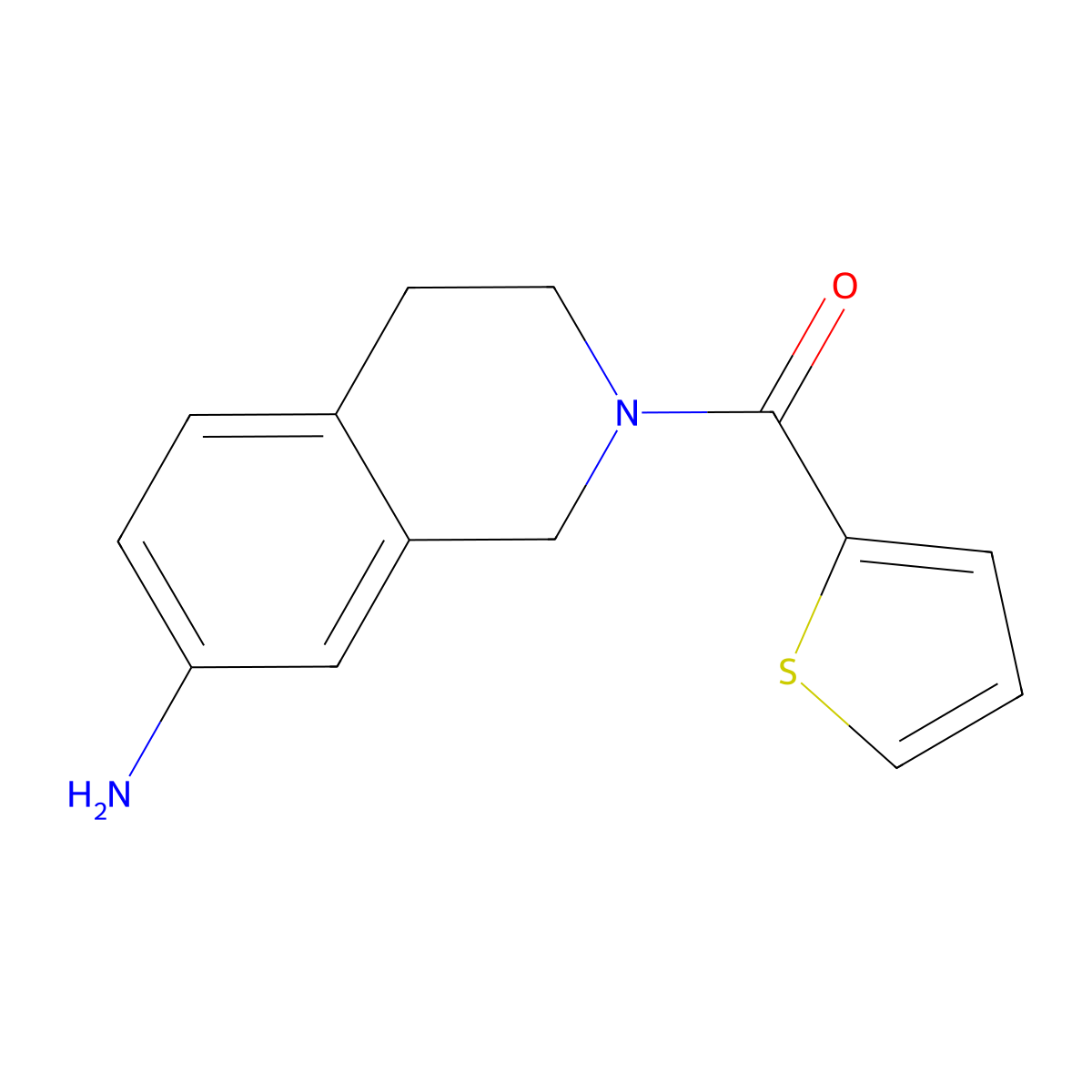 2-(2-Thienylcarbonyl)-1,2,3,4-tetrahydroisoquinolin-7-amine molecular structure, CAS 1017675-00-1
