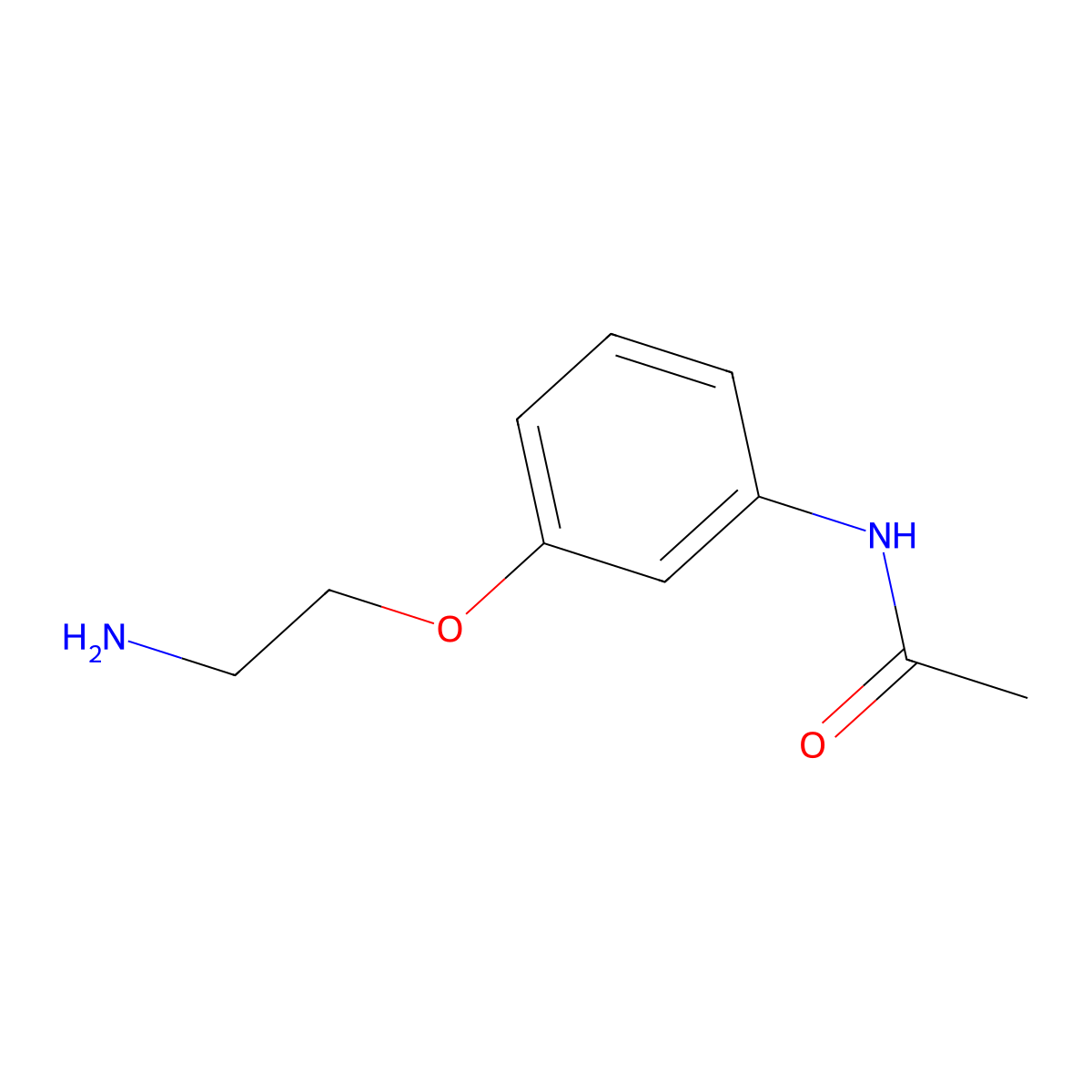 N-[3-(2-aminoethoxy)phenyl]acetamide molecular structure, CAS 1017680-32-8