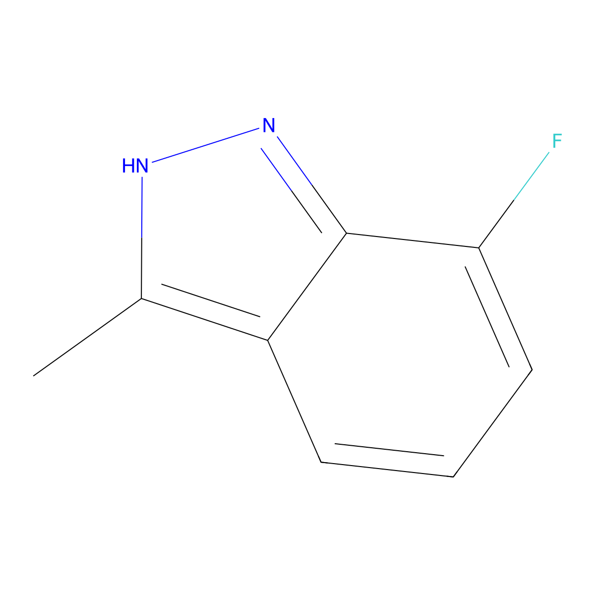 7-Fluoro-3-methyl-1H-indazole molecular structure, CAS 1017682-73-3