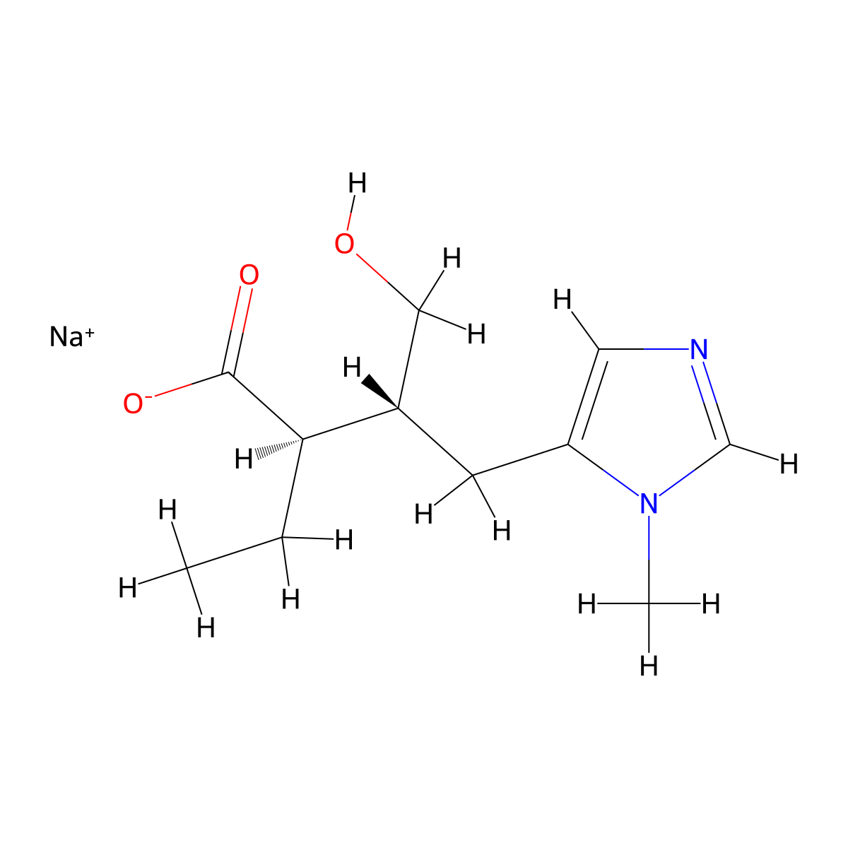 Isopilocarpic Acid Sodium Salt molecular structure, CAS 101769-87-3