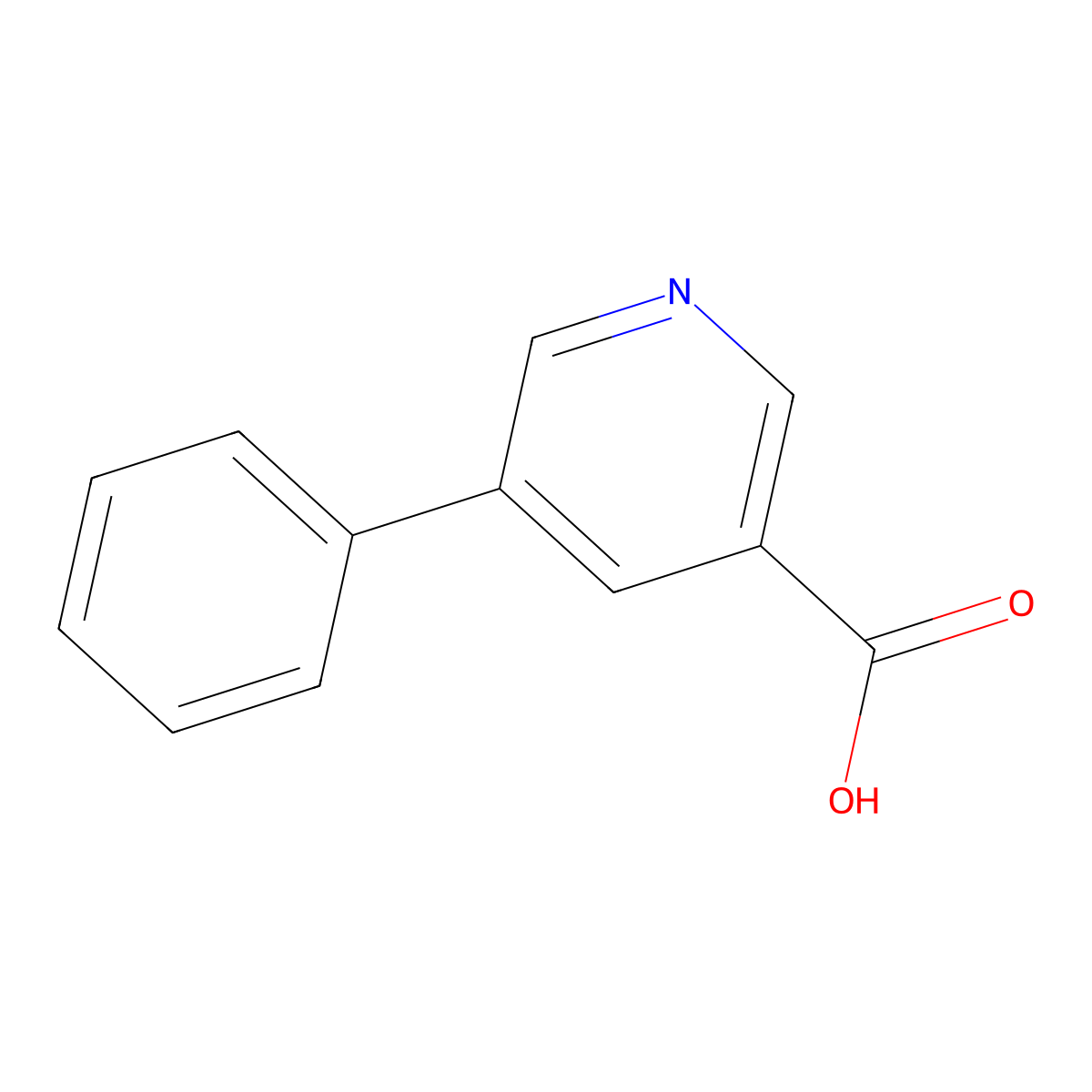 5-Phenylpyridine-3-carboxylic acid molecular structure, CAS 10177-12-5