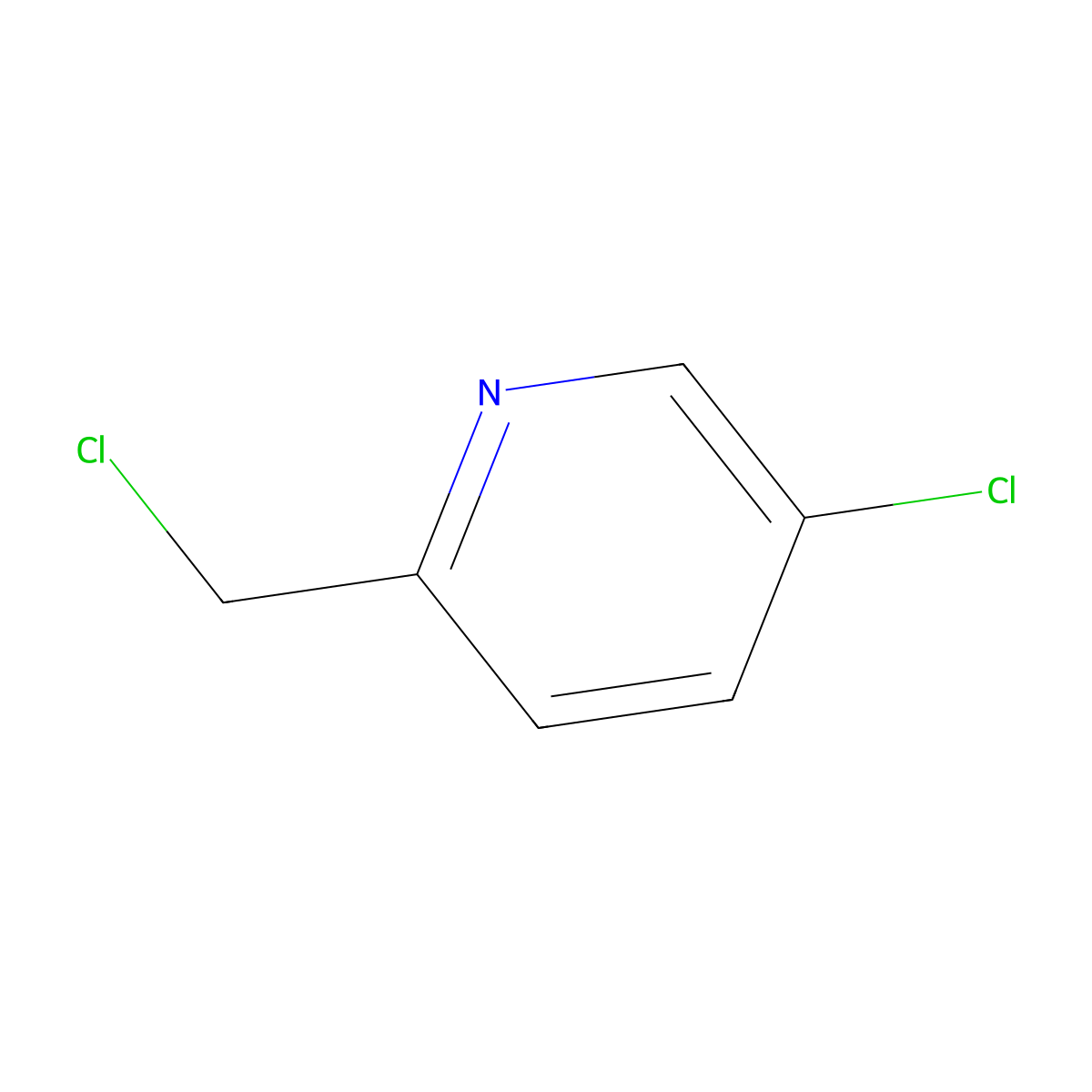 5-Chloro-2-(chloromethyl)pyridine molecular structure, CAS 10177-24-9