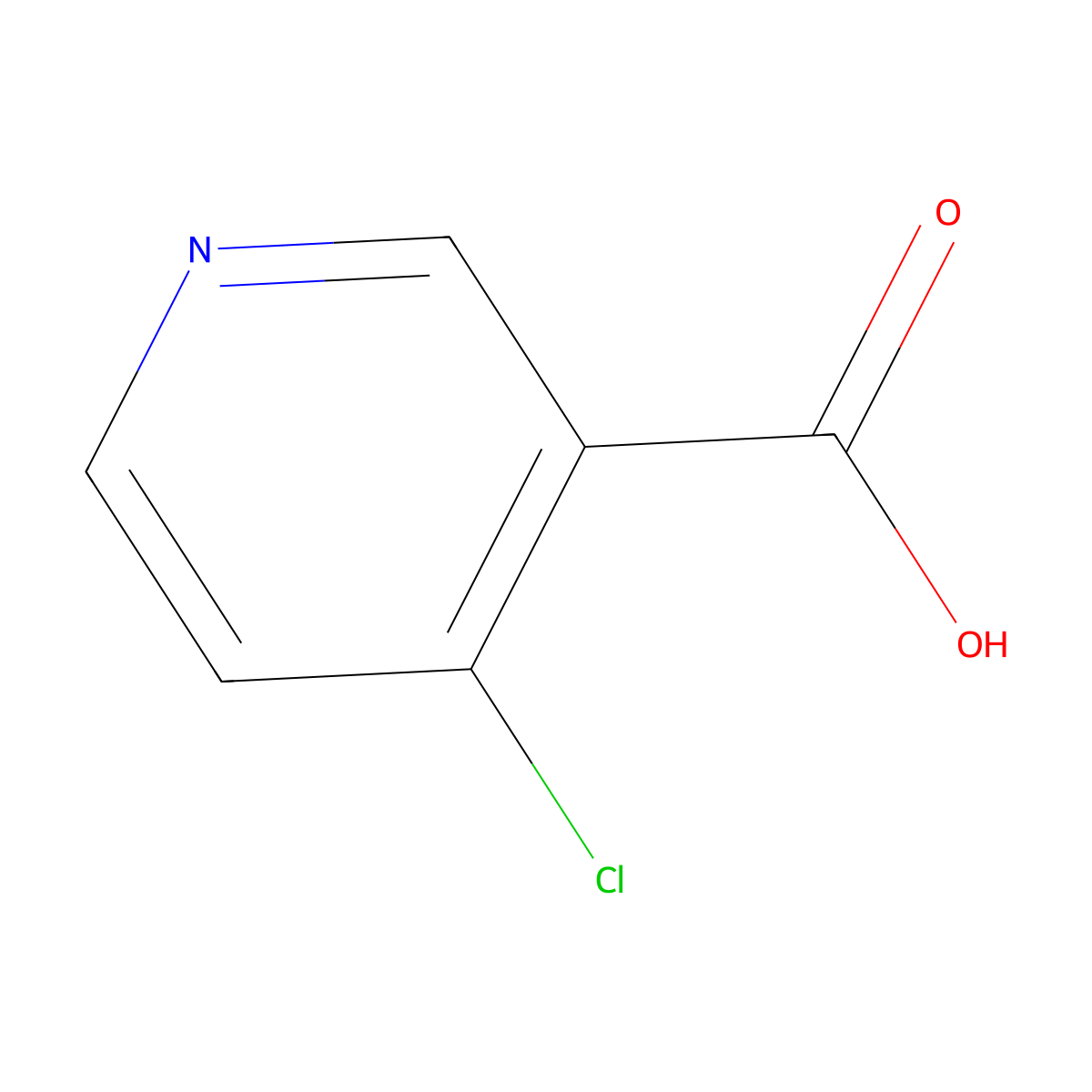 4-Chloronicotinic acid molecular structure, CAS 10177-29-4