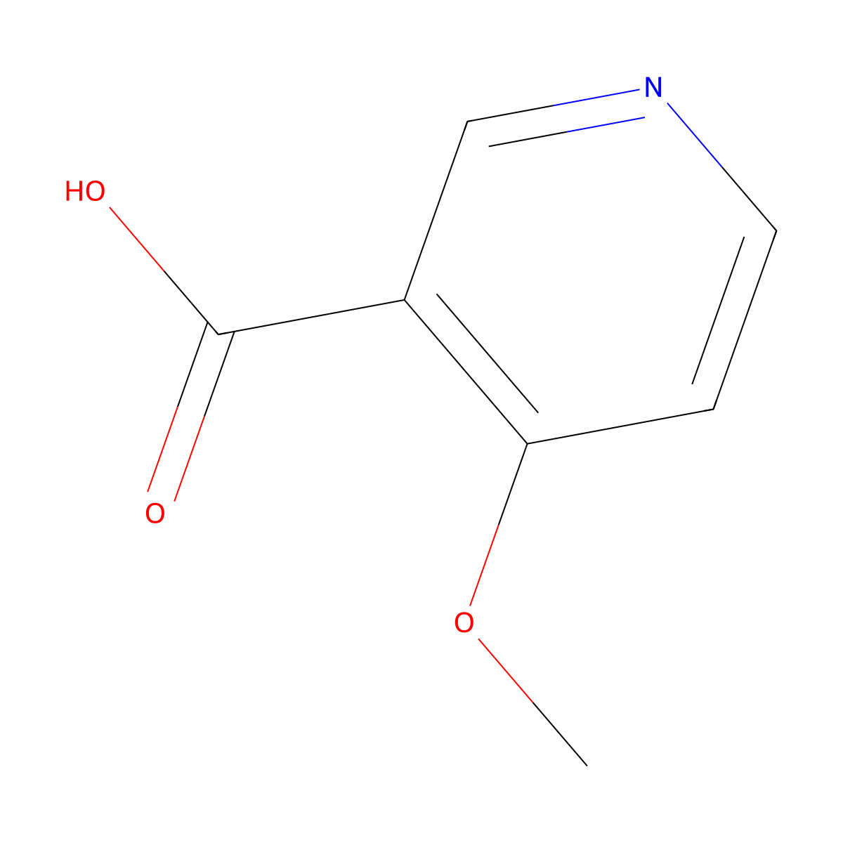 4-Methoxypyridine-3-carboxylic acid molecular structure, CAS 10177-31-8