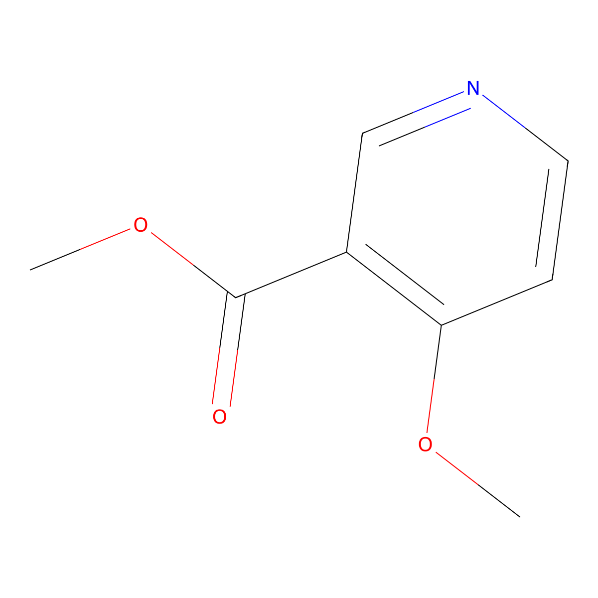 Methyl 4-Methoxynicotinate molecular structure, CAS 10177-32-9