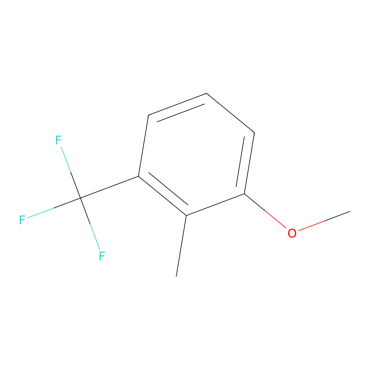 2-Methyl-3-(trifluoromethyl)anisole molecular structure, CAS 1017778-02-7