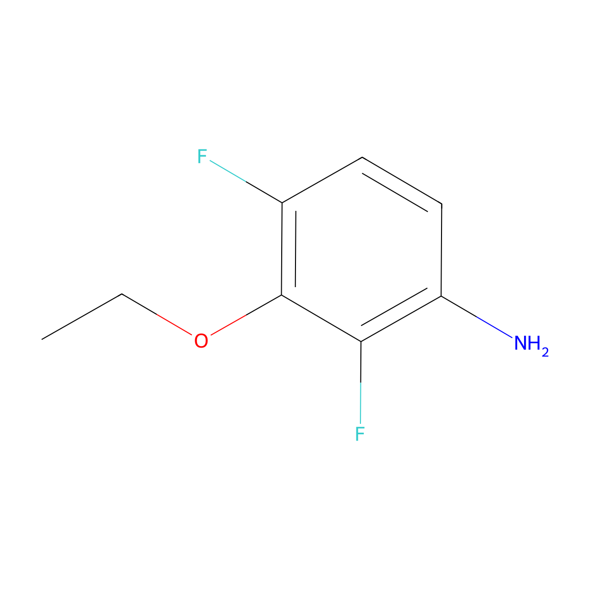 3-Ethoxy-2,4-difluoroaniline molecular structure, CAS 1017778-10-7