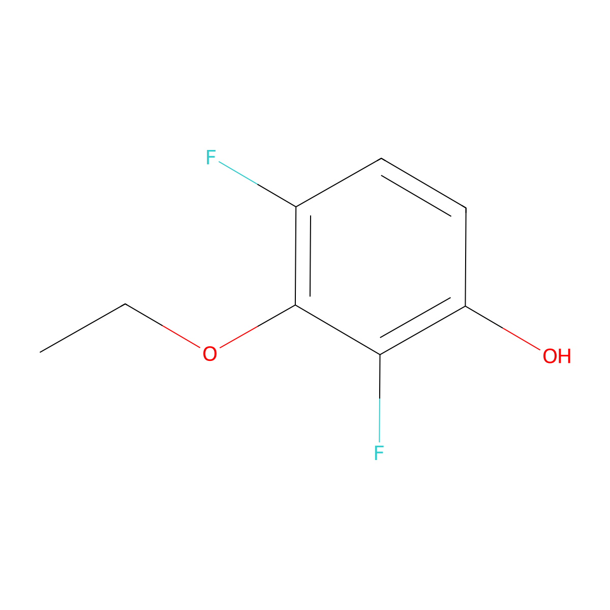 3-Ethoxy-2,4-difluorophenol molecular structure, CAS 1017778-14-1