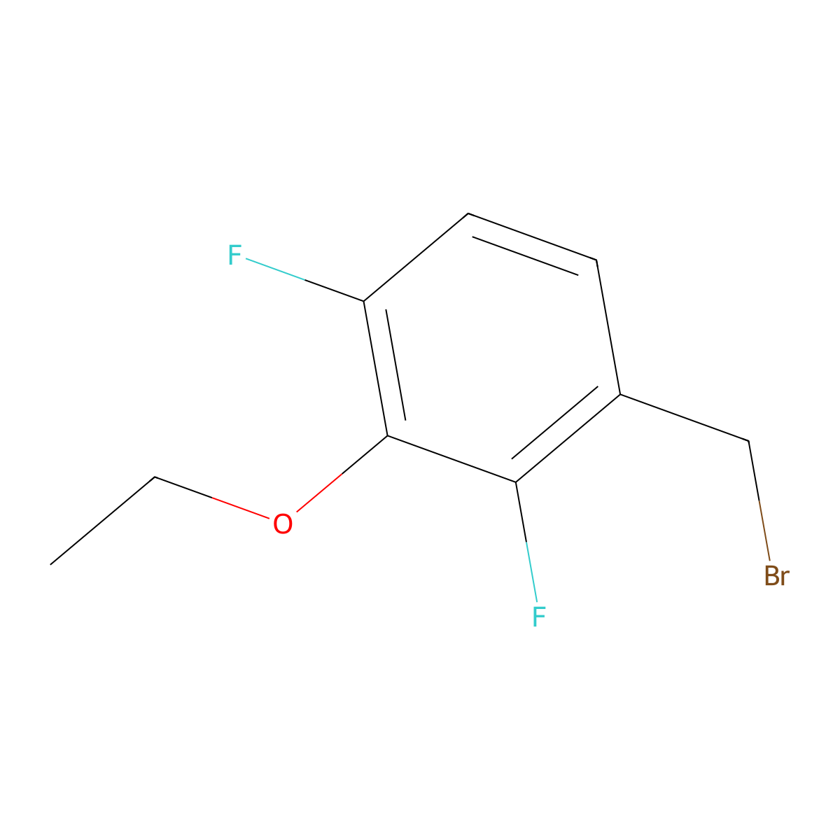 3-Ethoxy-2,4-difluorobenzyl bromide molecular structure, CAS 1017778-22-1