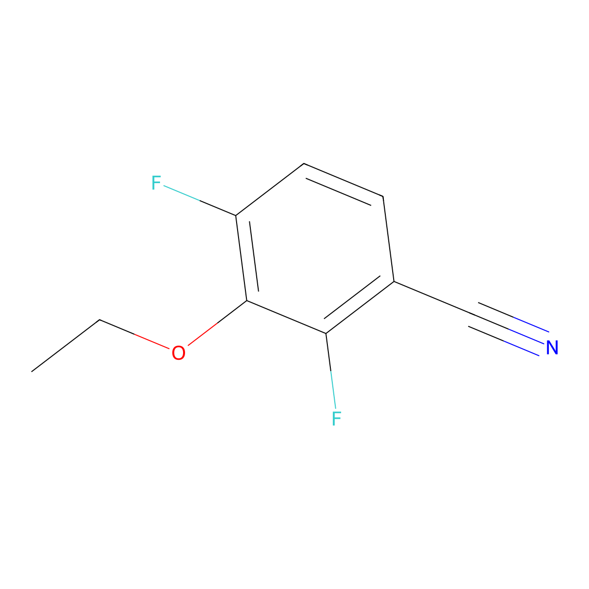 3-Ethoxy-2,4-difluorobenzonitrile molecular structure, CAS 1017778-32-3