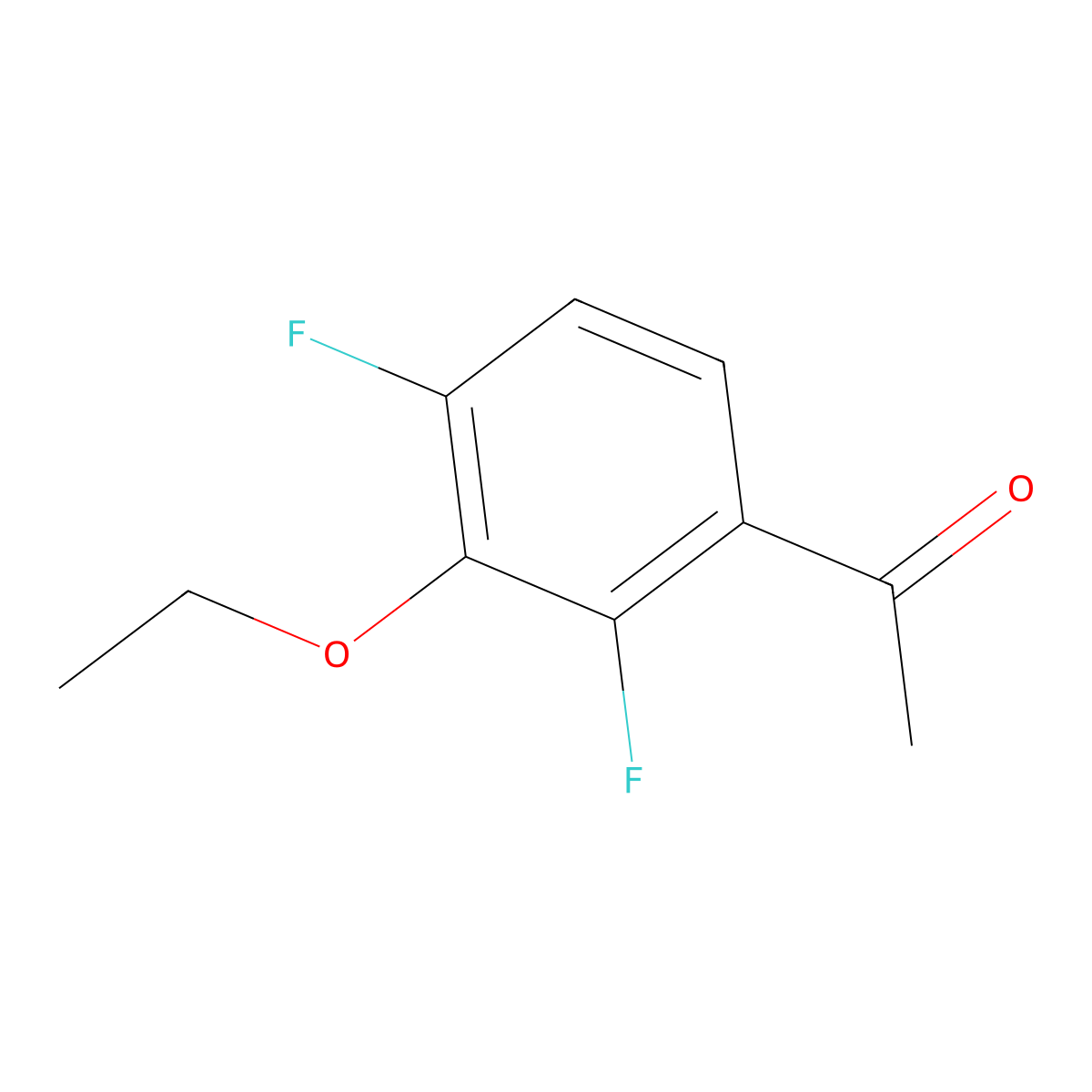 3'-Ethoxy-2',4'-difluoroacetophenone molecular structure, CAS 1017778-40-3