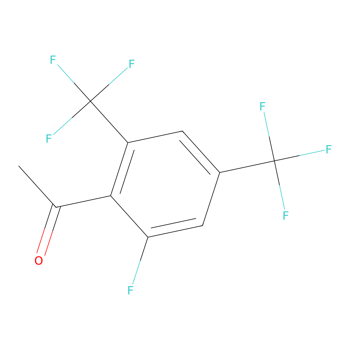 2'-Fluoro-4',6'-bis(trifluoromethyl)acetophenone molecular structure, CAS 1017778-58-3