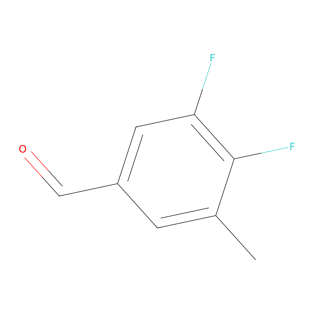 3,4-Difluoro-5-methylbenzaldehyde molecular structure, CAS 1017778-64-1