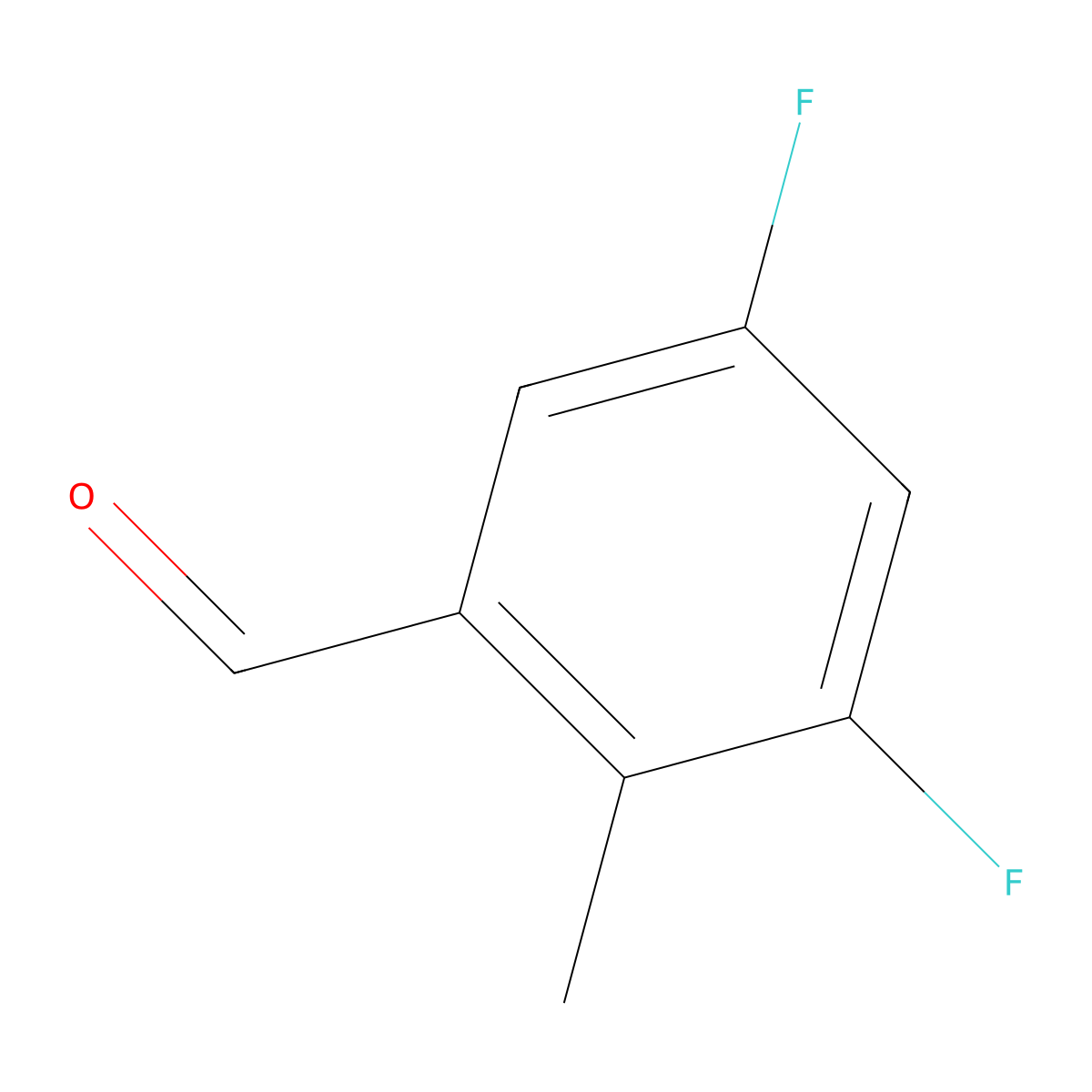3,5-Difluoro-2-methylbenzaldehyde molecular structure, CAS 1017778-68-5