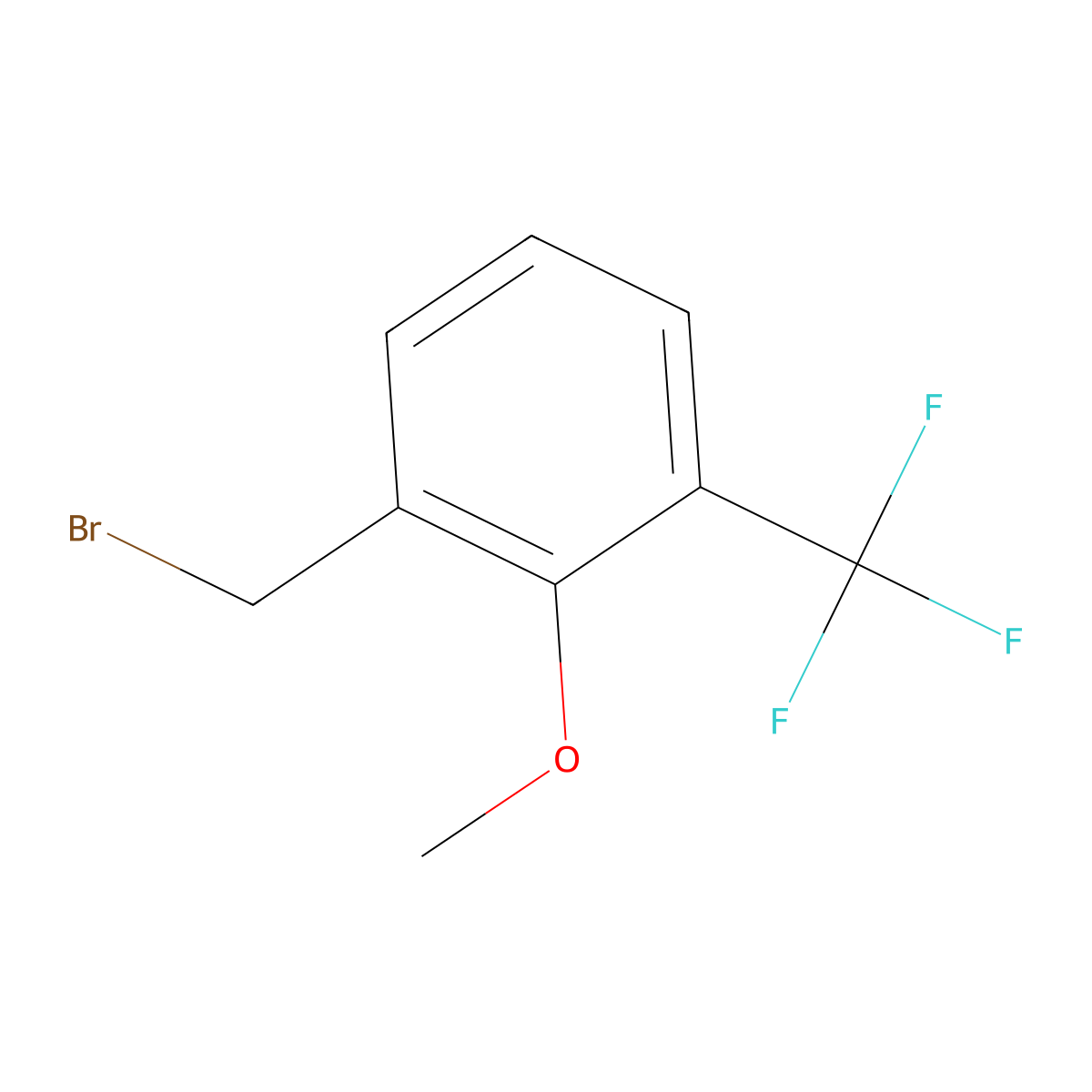 2-Methoxy-3-(trifluoromethyl)benzyl bromide molecular structure, CAS 1017778-77-6