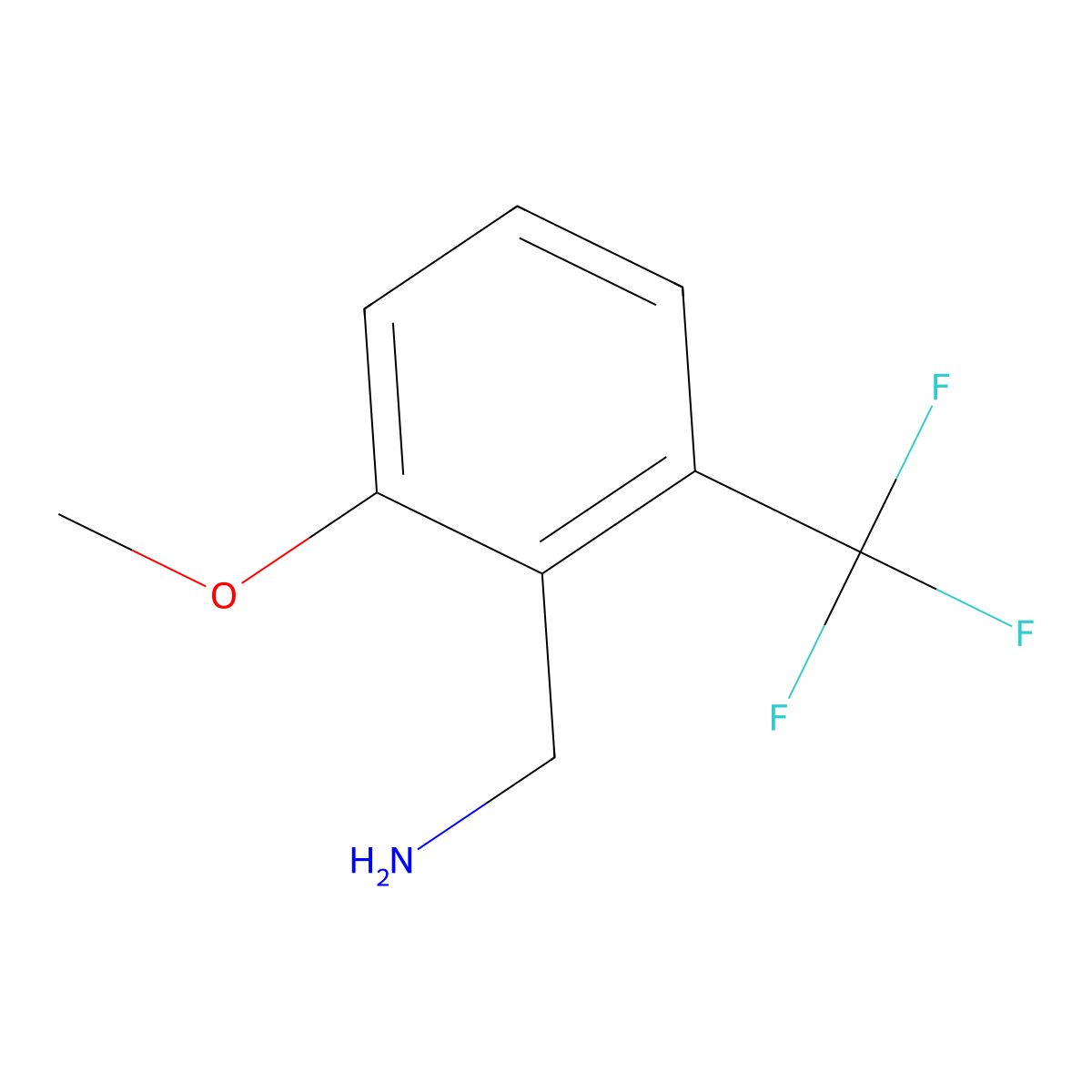 2-Methoxy-6-(trifluoromethyl)benzylamine molecular structure, CAS 1017778-95-8