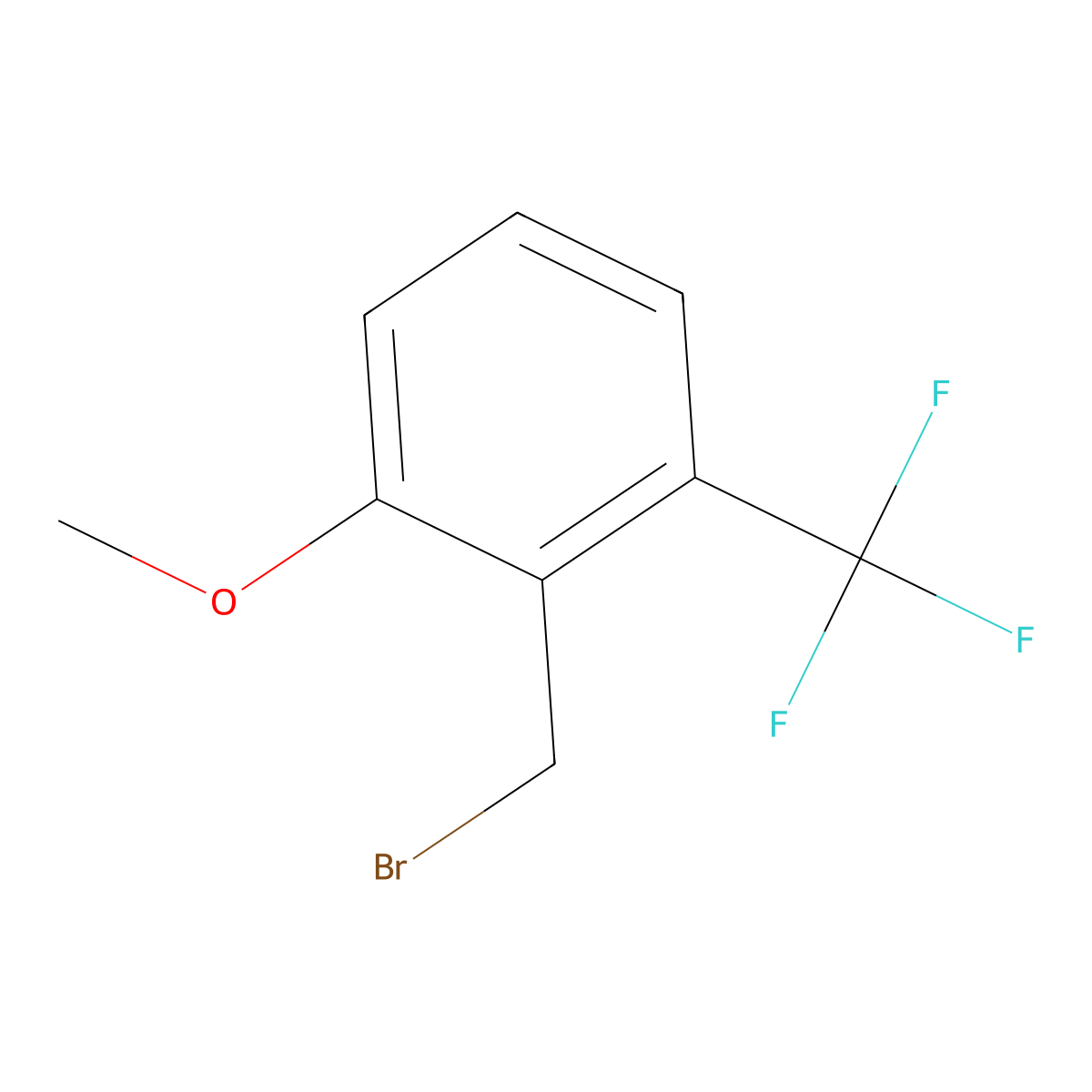 2-Methoxy-6-(trifluoromethyl)benzyl bromide molecular structure, CAS 1017779-04-2