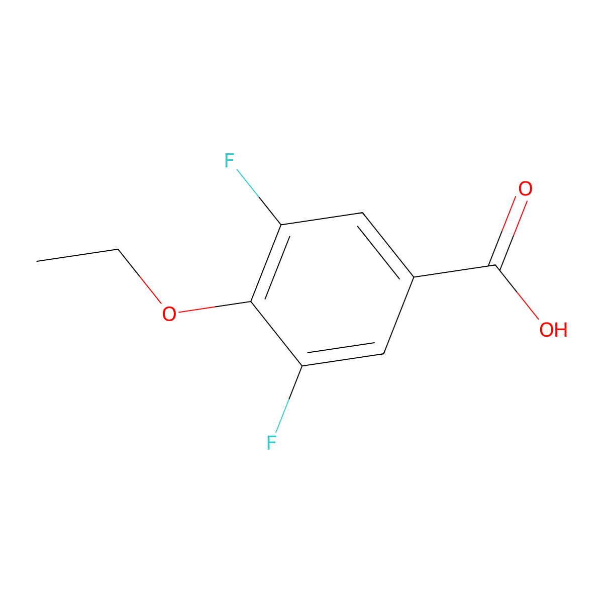 4-Ethoxy-3,5-difluorobenzoic acid molecular structure, CAS 1017779-19-9