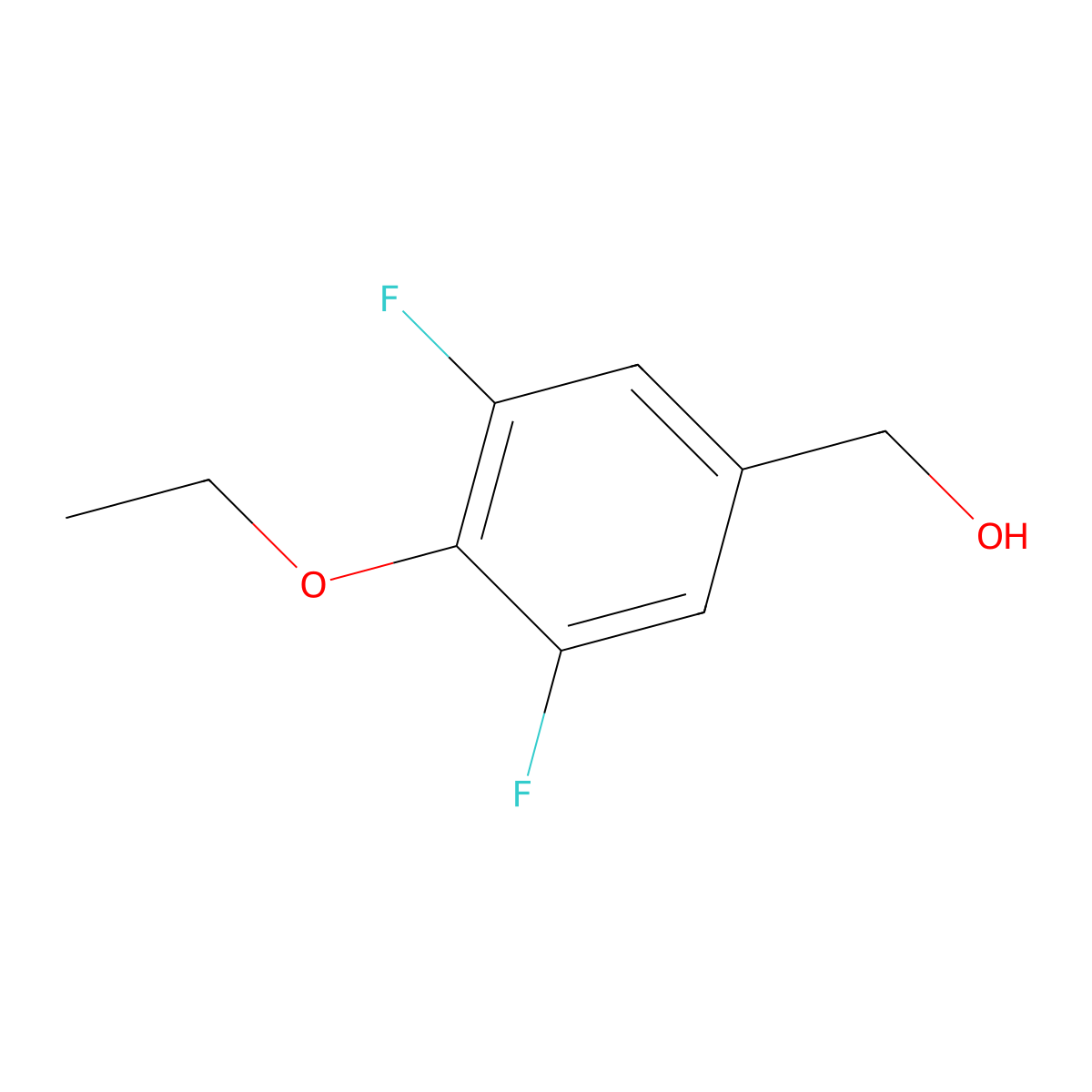 4-Ethoxy-3,5-difluorobenzyl alcohol molecular structure, CAS 1017779-35-9