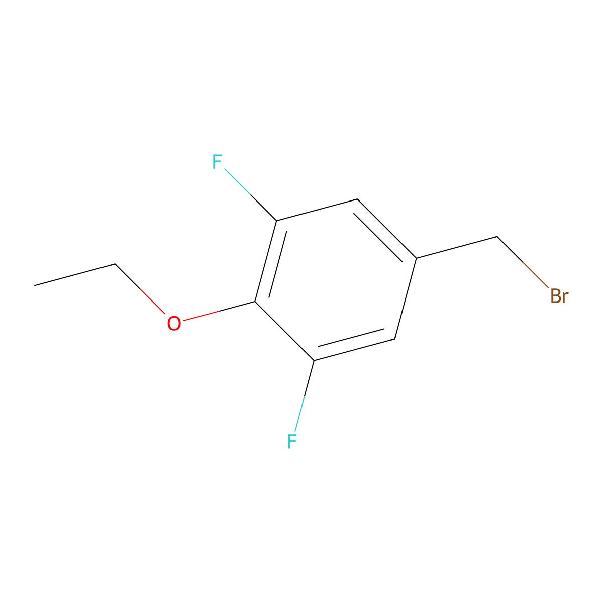4-Ethoxy-3,5-difluorobenzyl bromide molecular structure, CAS 1017779-38-2