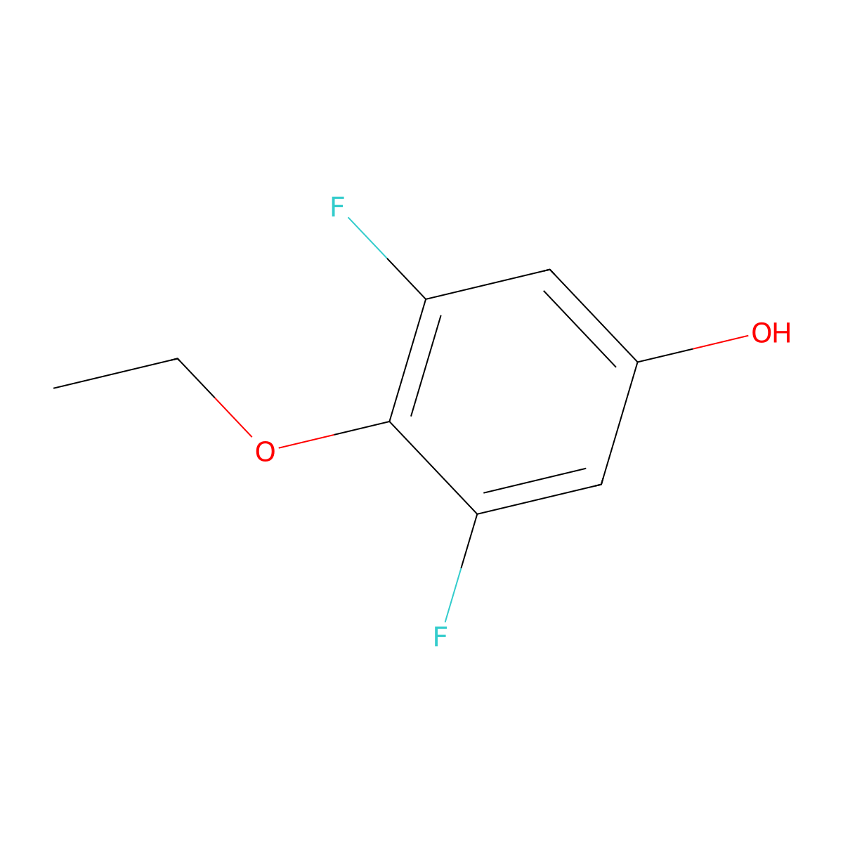 4-Ethoxy-3,5-difluorophenol molecular structure, CAS 1017779-45-1