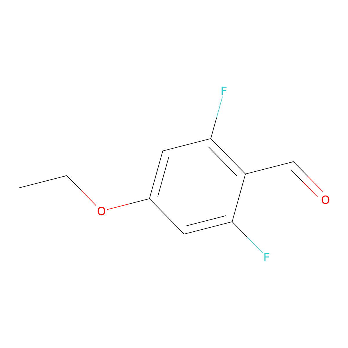 4-Ethoxy-2,6-difluorobenzaldehyde molecular structure, CAS 1017779-48-4