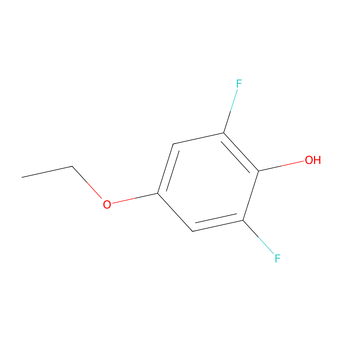 4-Ethoxy-2,6-difluorophenol molecular structure, CAS 1017779-55-3