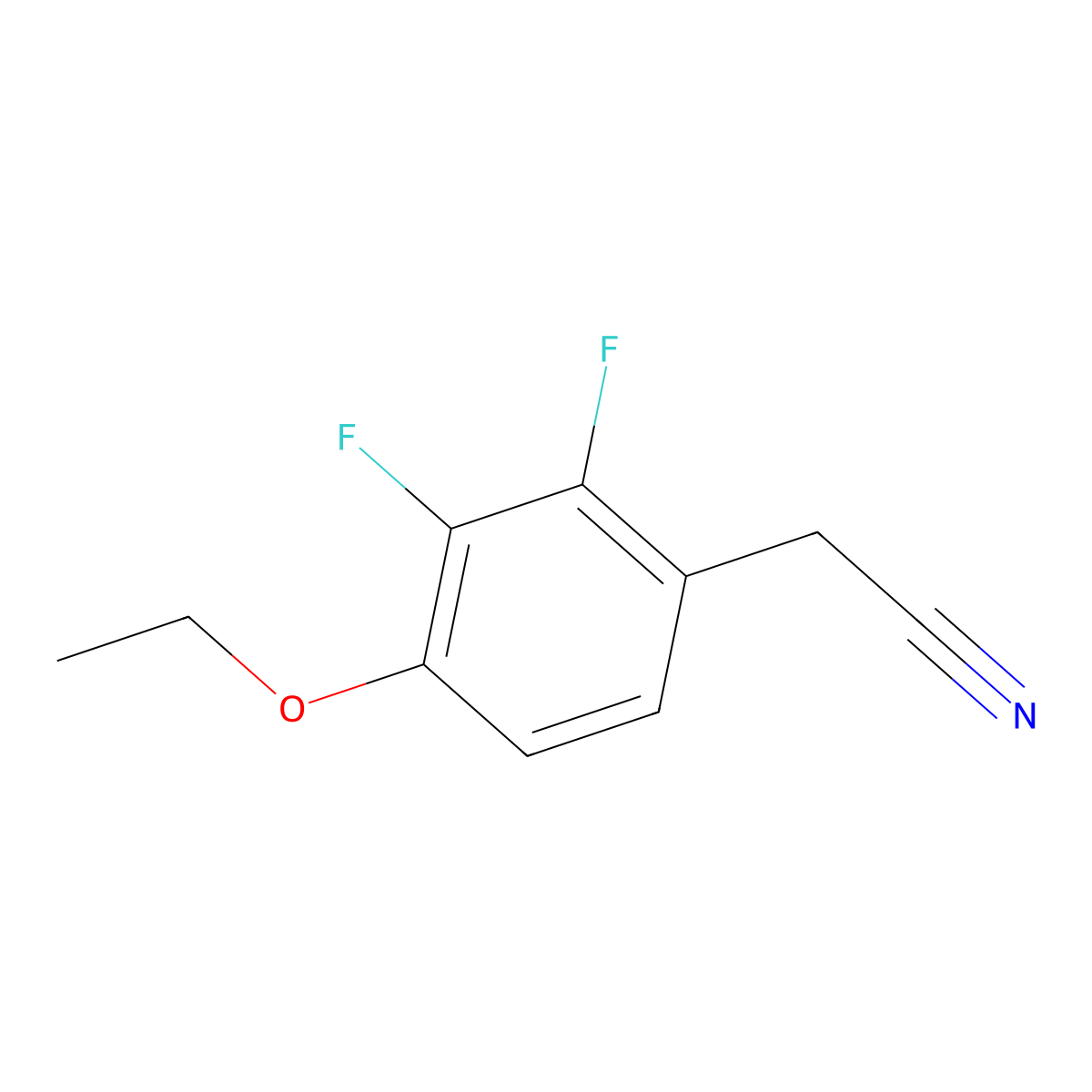 2-(4-Ethoxy-2,3-difluorophenyl)acetonitrile molecular structure, CAS 1017779-59-7