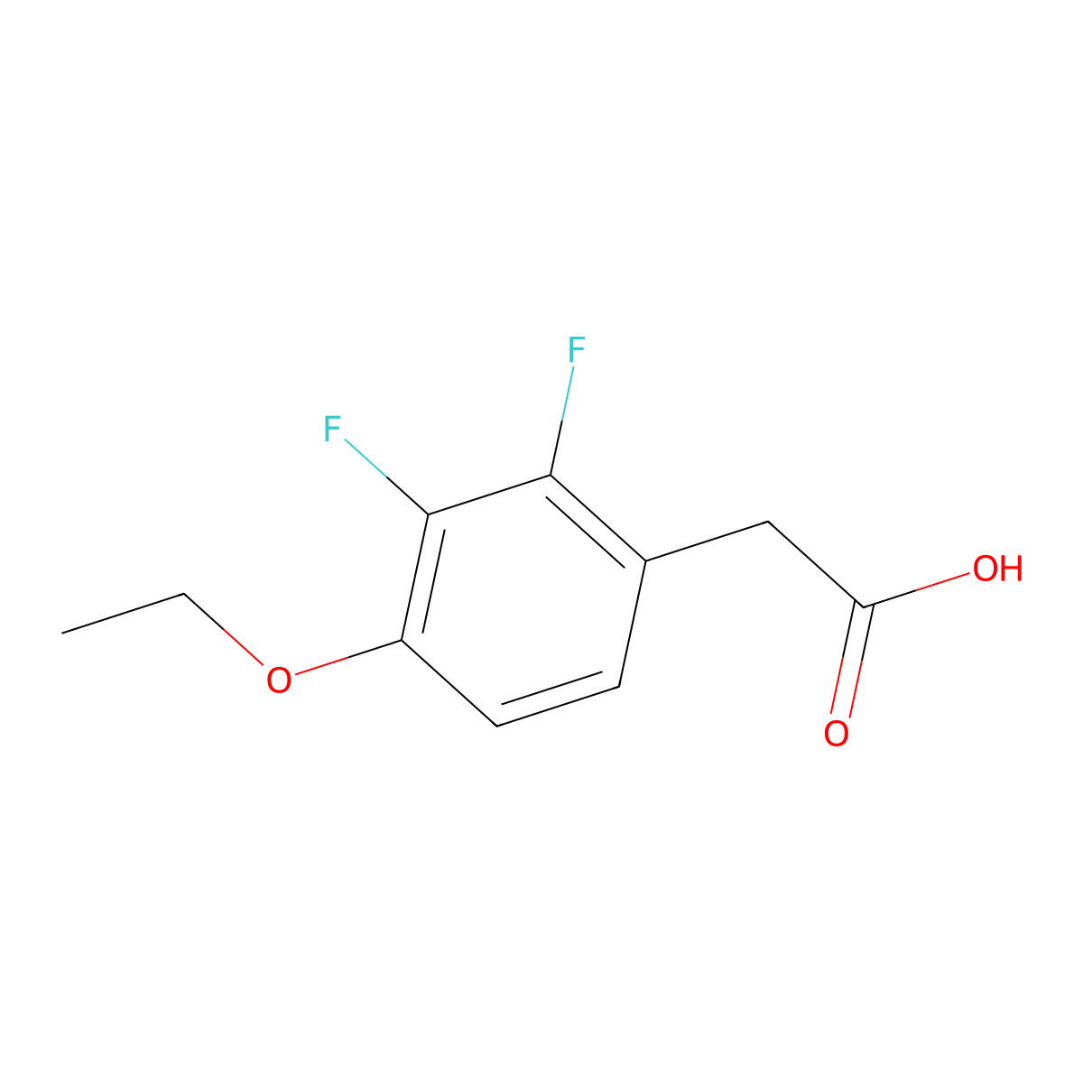 2-(4-Ethoxy-2,3-difluorophenyl)acetic acid molecular structure, CAS 1017779-62-2