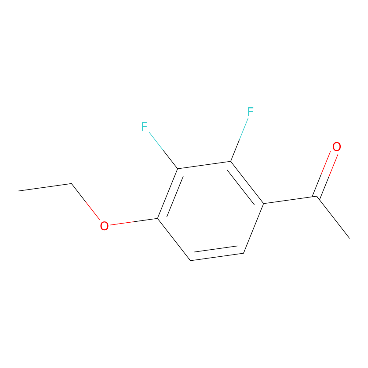 4'-Ethoxy-2',3'-difluoroacetophenone molecular structure, CAS 1017779-68-8