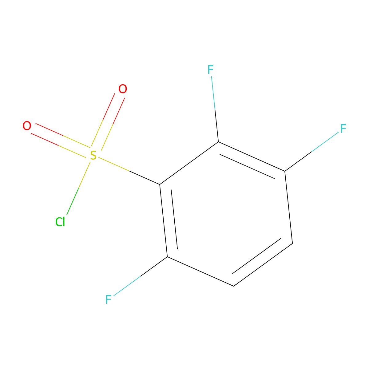 2,3,6-Trifluorobenzene-1-sulfonyl chloride molecular structure, CAS 1017779-75-7