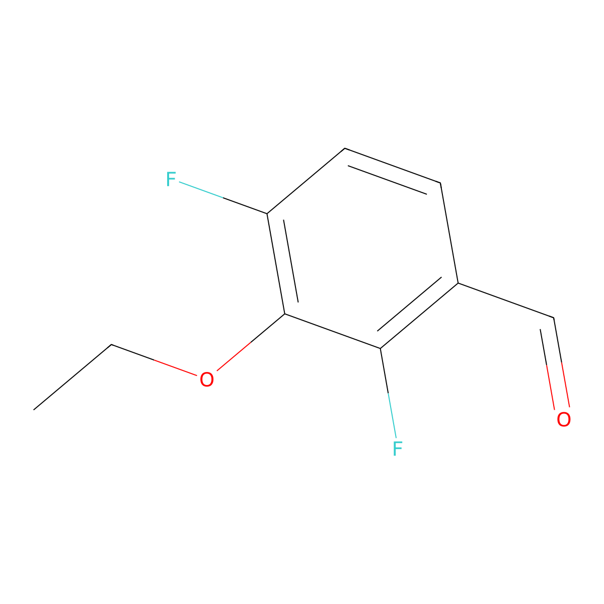 3-Ethoxy-2,4-difluorobenzaldehyde molecular structure, CAS 1017779-87-1