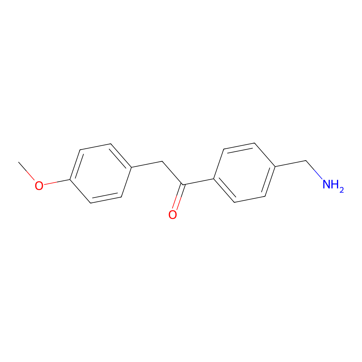1-(4-(Aminomethyl)phenyl)-2-(4-methoxyphenyl)ethanone molecular structure, CAS 1017781-55-3